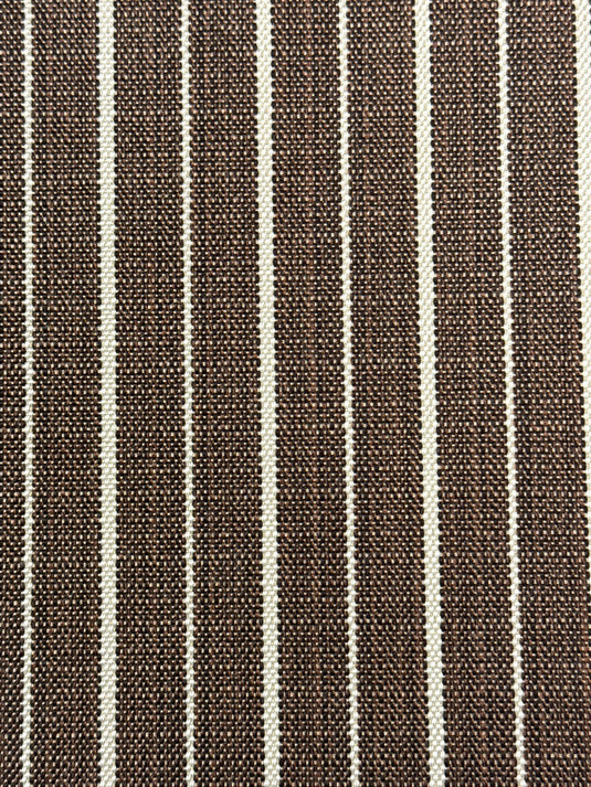 Sand Stripe Brown Outdoor Upholstery Fabric by Sunbrella