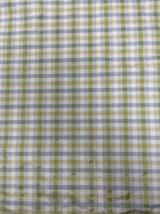 Alana Check Lakeside Drapery Fabric by P. Kaufmann
