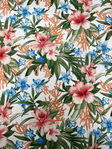 Fleur Le Mar Papaya Outdoor Upholstery Fabric by Tommy Bahama