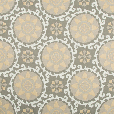Exotic Suzani CL Pebble Upholstery Fabric by Kravet