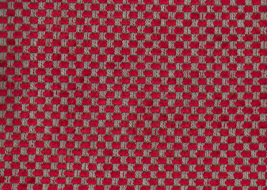 Agassi CL Red Light Upholstery Fabric by DeLeo Textiles