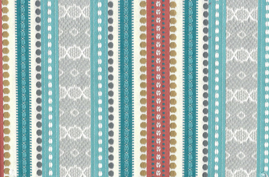 Ancient Stripe CL Adobe Drapery Upholstery Fabric by PK Lifestyles