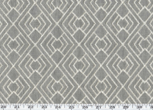Cordell Embroidery CL Fog Drapery Upholstery Fabric by PK Lifestyles