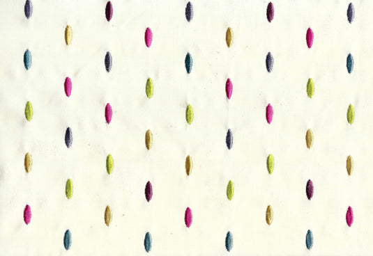 Drop CL Candy Embroidered Drapery Upholstery Fabric by Regal Fabrics