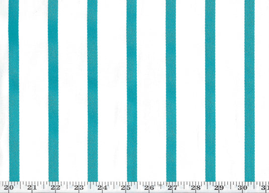 Edgewater Stripe CL Turquoise Drapery Upholstery Fabric by Ralph Lauren
