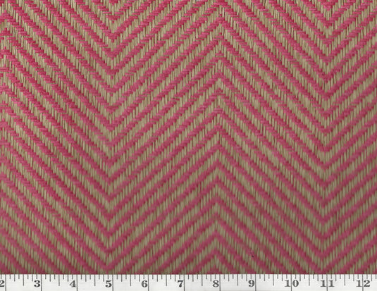 Erin Herringbone CL Fuschia Single Roll of Wallpaper  by Ralph Lauren