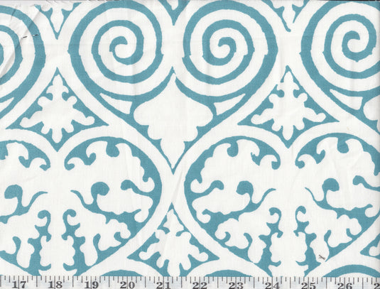 Ignazio Damask CL Sky  Drapery Upholstery Fabric by Ralph Lauren