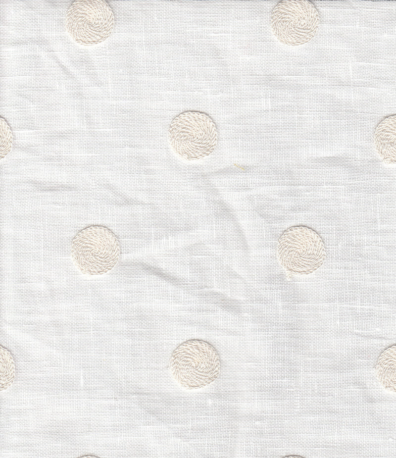 Load image into Gallery viewer, Cecily CL Winter White Embroidered  Sheer Drapery Fabric by  P Kaufmann
