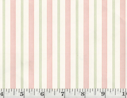 Mia Stripe CL Rose Double Roll of Wallpaper  by Ralph Lauren