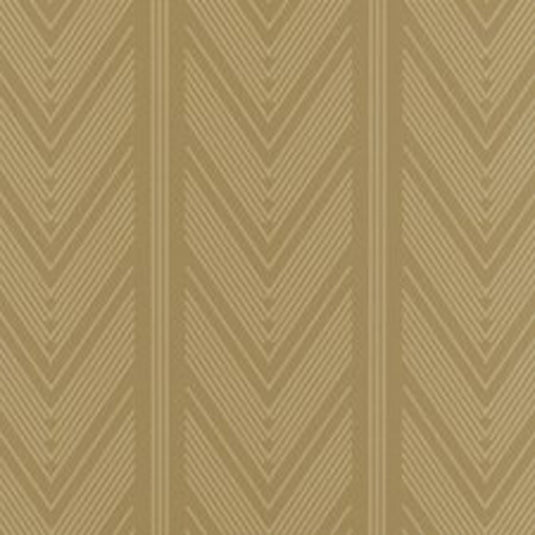 Onyx Club Stripe CL Gold Double Roll of Wallpaper  by Ralph Lauren