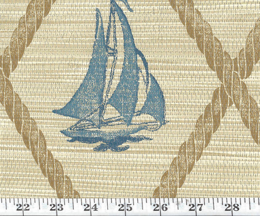 S.S. Hessie CL Slate Single Roll of Wallpaper  by Ralph Lauren