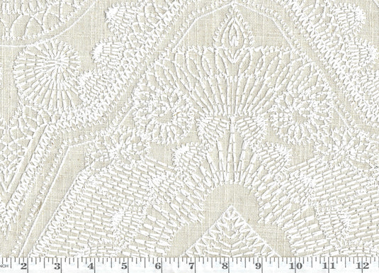 Sabar CL Sand Embroidered Drapery Upholstery Fabric by  P Kaufmann