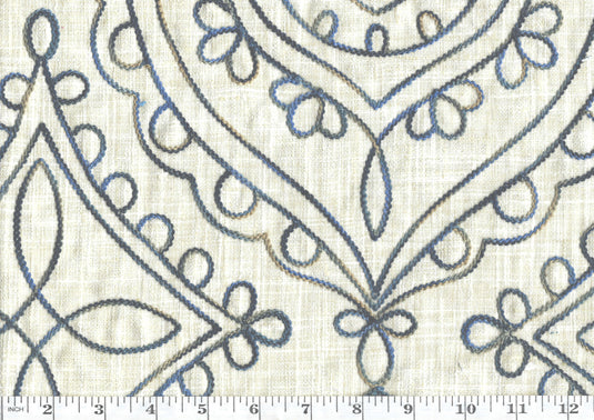 Timelessness CL Denim Drapery Upholstery Fabric by  P Kaufmann