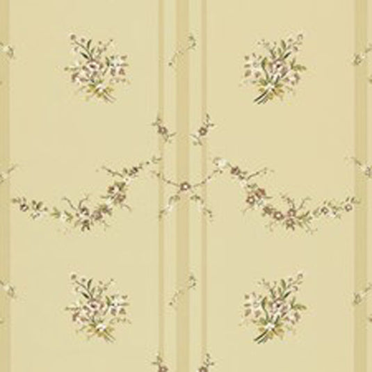 Tuilleries Stripe CL Tea Double Roll of Wallpaper  by Ralph Lauren