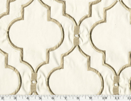 Upscale CL Tan Embroidered Drapery Upholstery Fabric by  P Kaufmann  Fabrics