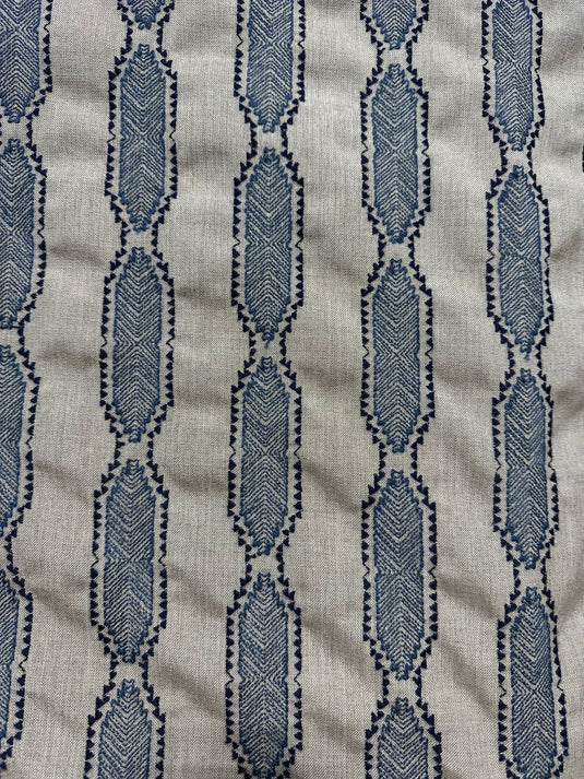 Mustang Stripe Denim Outdoor Fabric by Sunbrella