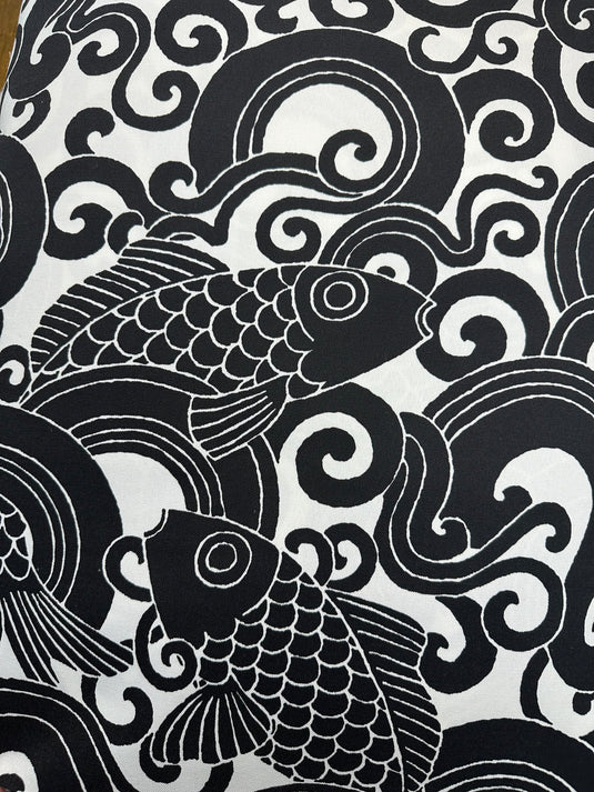 Waveform Onyx Upholstery/Drapery by P. Kaufman