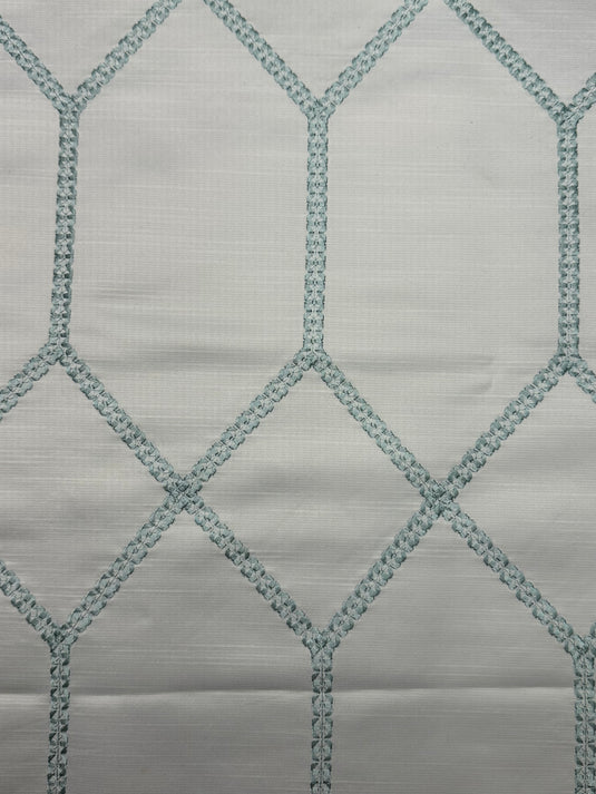 Avalon Sky Blue Drapery Fabric by P. Kaufman