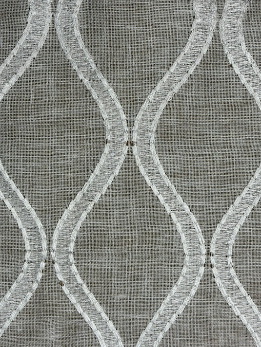 Brookside Cloud Sheer Drapery Fabric by P. Kaufman