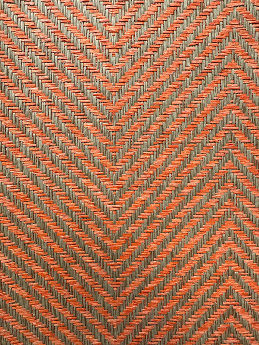 Erin Herringbone Marigold Double Roll of Wallpaper Ralph Lauren