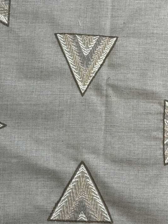 Get To The Point Pebble Outdoor Upholstery Fabric by Sunbrella