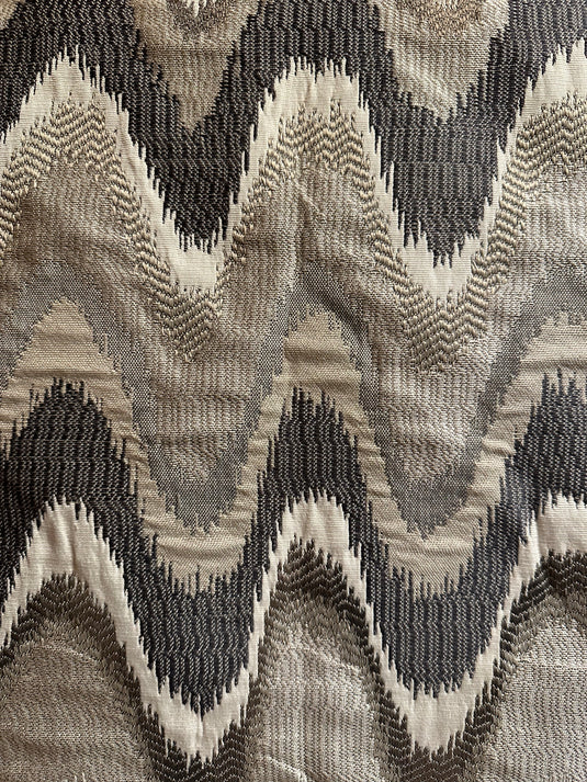 Rave Wave Thunder Upholstery Fabric by P. Kaufman
