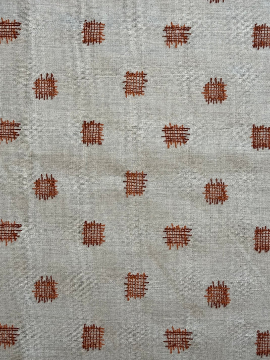 Stitch Block Flame Outdoor Upholstery Fabric by Sunbrella