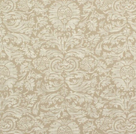 Austell Damask CL Parchment Drapery Upholstery Fabric by Ralph Lauren