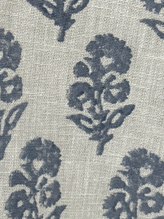 Allie Blockprint Chambray Upholstery/Drapery Fabric by Ralph Lauren