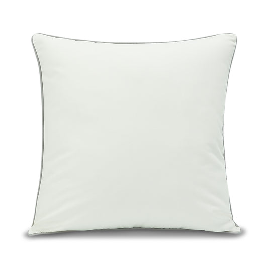 22x22 Sunreal White with Ash Grey pillow