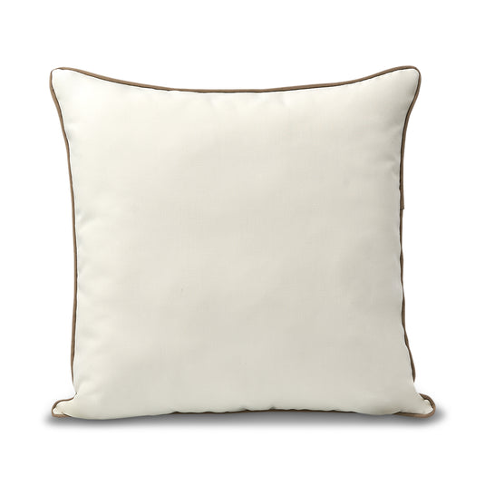 22x22 Sunreal White with Beige pillow