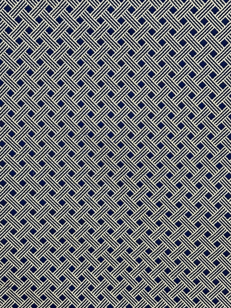 Load image into Gallery viewer, Percy Jacquard Navy Reversible Upholstery/Drapery Fabric by Ralph Lauren
