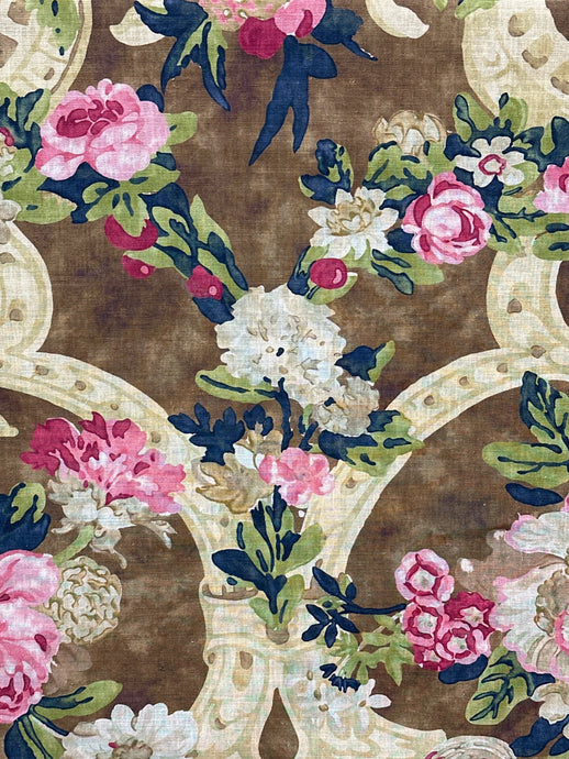 Heathersage Floral Juniper Berry Upholstery/Drapery Fabric by Ralph Lauren