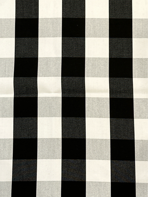 Tasman Plaid Ebony Outdoor Upholstery Fabric by Outdura/Sattler