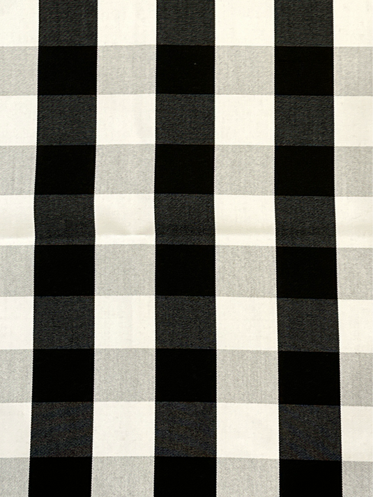 Tasman Plaid Ebony Outdoor Upholstery Fabric by Outdura/Sattler