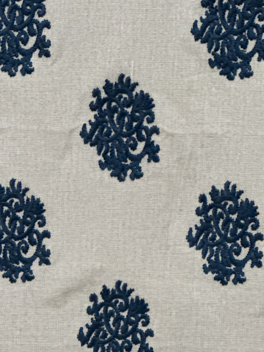 Delprine Embroidery Indigo Upholstery/Drapery Fabric by Ralph Lauren