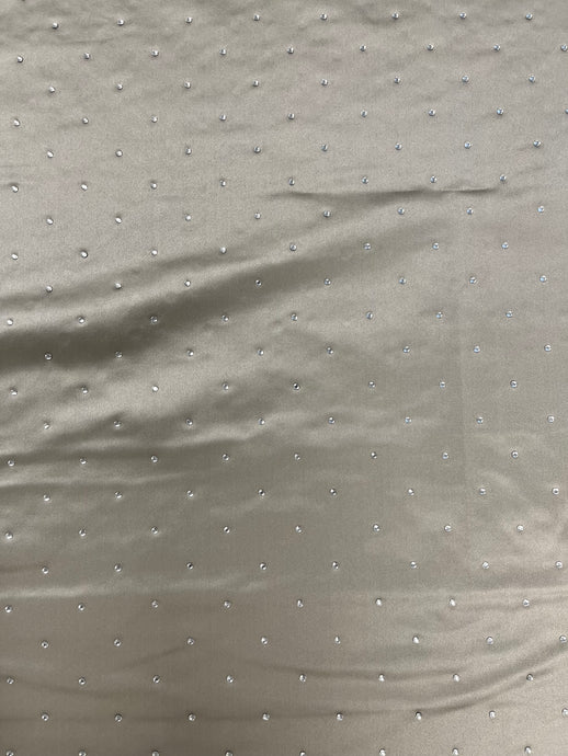 Glitzy Truffle Drapery Fabric by Covington