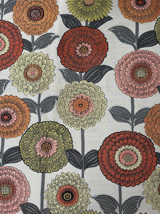 Flower Power Salsa Upholstery/Drapery Fabric by Paragon Textiles