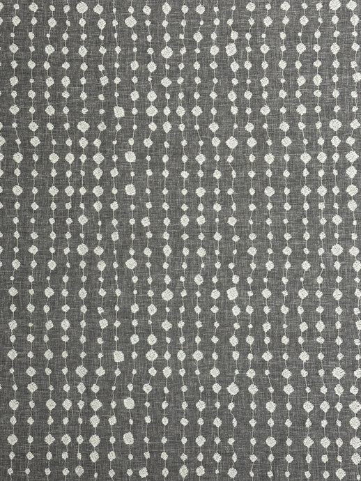 Droplet Embroidery CL Pewter Upholstery/Drapery Fabric by PK Lifestyles