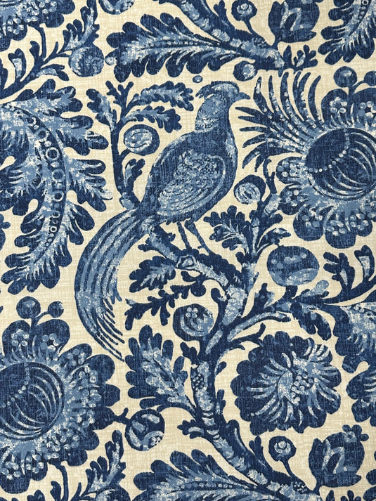 Tucker Resist Indigo Outdoor Upholstery Fabric by P. Kaufmann