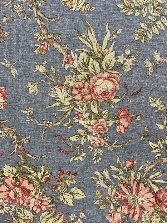 Summer Blue Upholstery/Drapery Fabric by P. Kaufmann