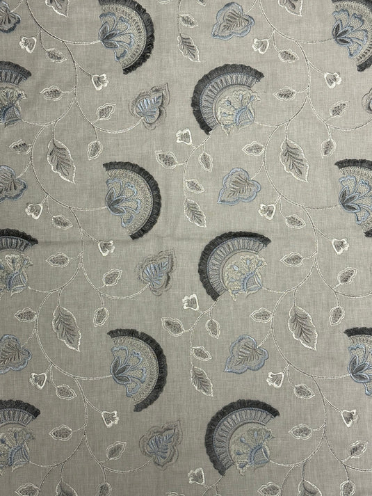 Gertrude Blue Moon Upholstery/Drapery Fabric by Millcreek/Swavelle