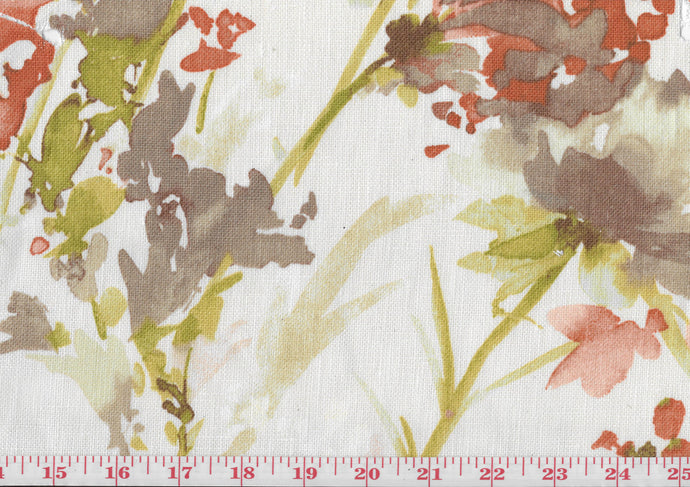 Pretty Perennials CL Nude Drapery Upholstery Fabric by  P Kaufmann 