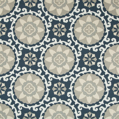 Exotic Suzani Indigo Upholstery Fabric by Kravet