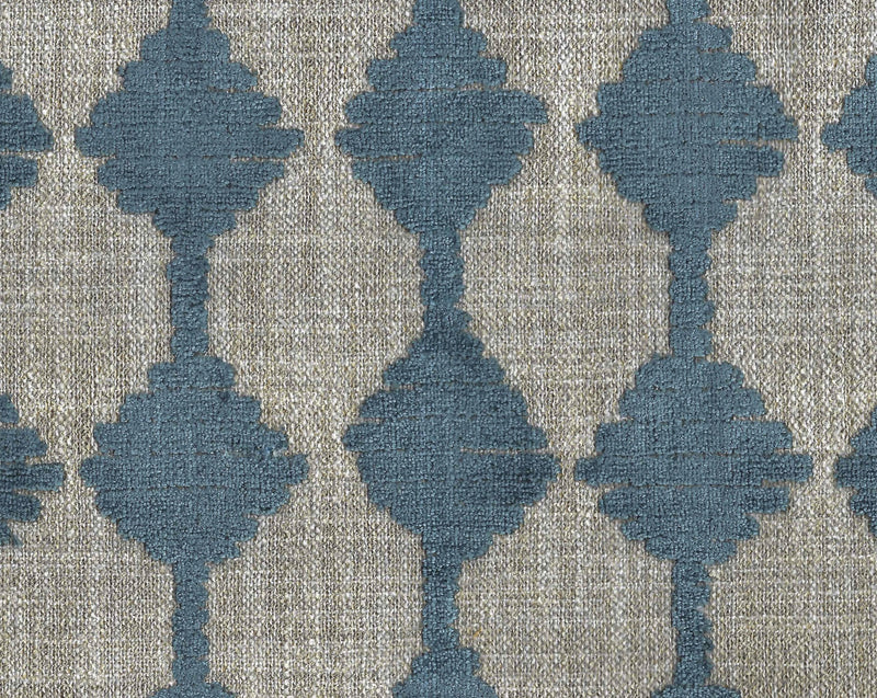 Load image into Gallery viewer, Anakota CL Prussian Blue Velvet Drapery Upholstery Fabric by Charles Martel
