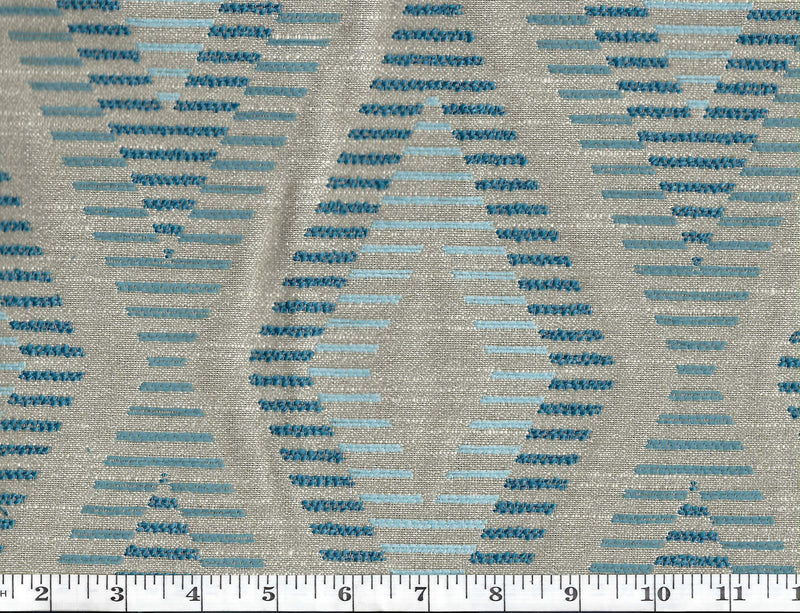 Load image into Gallery viewer, Enigma CL Lagoon Drapery Upholstery Fabric by DeLeo Textiles
