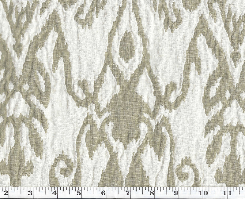 Load image into Gallery viewer, Ezra Damask CL Flax Drapery Upholstery Fabric by Ralph Lauren
