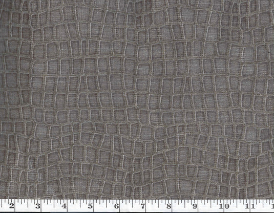 Croc Flox CL Taupe Grey Drapery Upholstery Fabric by Charles Martel