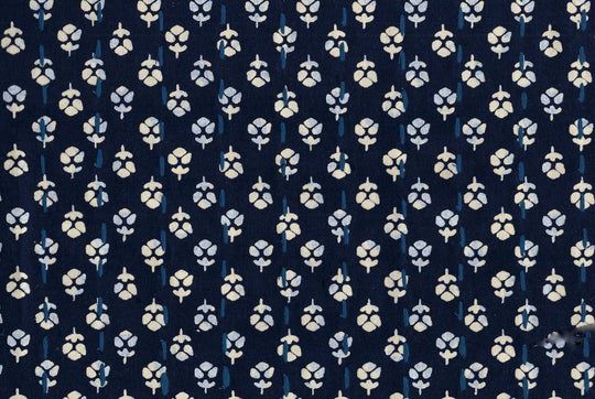 Gabrielle Calico CL Indigo Embroidered Drapery Upholstery Fabric by Ralph Lauren