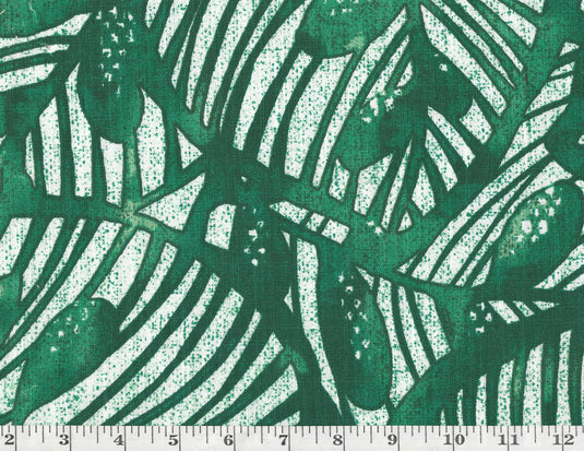 Gallant Leaf CL Emerald Drapery Upholstery Fabric by Golding Fabrics